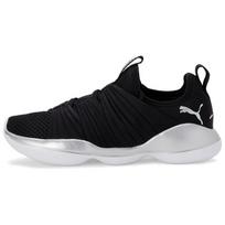 Puma Flourish Stellar Low Top Running Shoes Women sneaker Black Silver White 192337-05 35.5 gray