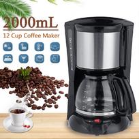 2000ml Namų Biuro Amerikietiško Stiliaus Lašelinis Arbatos/Kavos Virimo Aparatas 12 Puodelių Kavos Virimo Aparatas Temperatūros Kontrolė 900W