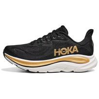 Hoka One One Clifton 10 Patogūs Universalūs Patvarūs Žemi Laisvalaikio Bėgimo Bateliai Moteriškas Sportbačio Juoda Auksinė 1162031-BKGD 37 black