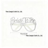10 Sparkling Bride Glasses - 'Bride to Be' & 'Team Bride' Silver 'Bride to Be' įvairiaspalvis