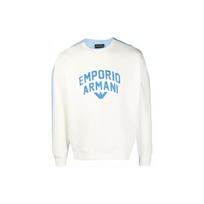 Emporio Armani Ss23 Brand Logo Letter Print Pullover Casual Long Sleeve Sweatshirt Men sweatshirt White 3R1MBE-1JHSZ-0164 L