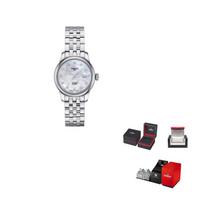 TISSOT Women's Le Locle Collection Watch T006.207.11.116.00 Silver Strap white