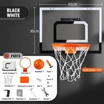 Children Electronic Scoring Basketball Board Hoops Adults Hanging Door Wall Mounted Shooting Indoor Sport Game Home Exercise Toy DP1564- gray