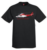 AgustaWestland AW109SP Sraigtasparnio Marškinėliai - Personalizuoti su Jūsų N# 2XL black