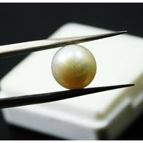 3 Ct Natural Pearl Gemstone SOUTH SEA Genuine White CERTIFIED 31.4  mm approx balta