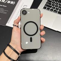 For For Iphone 16E 16 1 14 13 12 11 Pro Max Plus Case Ultra-Thin Clear for  Magnetic Wireless Charge Hard Plastic Back Cover iPhone 13 gray