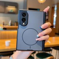 Skin Feel For Samsung Galaxy Z Fold 8  Phone Case Magnetic Wireless Charger Foldable Shockproof Hinge Protective Back Cover Galaxy Z Fold 8