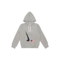 Nike x Comme des Garçons PLAY Hoody Pilka Vyriški Viršutiniai Drabužiai AE-T404-051-051 M gray