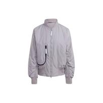 Adidas X Stella McCartney Sportswear Woven Bomber Jacket With Logo Patch Women Outerwear Dove-Grey IP1371 M gray