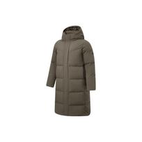 Li-Ning Hot Pot Down Jacket Series Solid Color Reflective Water-Resistant Winter Cold-Resistant Outdoor Casual Long Down Coat Men Outerwear AYMU499-3 XL gray