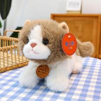 New Cute Pet Lazy Cat Doll Simulation Cat Plush Toy Soothing Ragdoll Birthday Gift 30cm  0.25kg