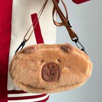 Claw Machine Bags and Dolls Hot-selling Cartoon Bags, Large Capacity Handbags, Large Plush Toy Bags Look at the specifications brown