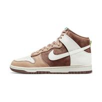 Nike Dunk High Light Chocolate Unisex Sneakers 42.5 white