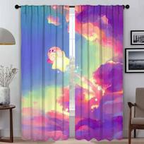 Tulle for Bedroom K-KirbyS Curtains Child Room Partition Blackout Curtain Modern Living Room Curtains 2 Pieces Shades Kitchen W50xH70cmx2pcs-CL gray