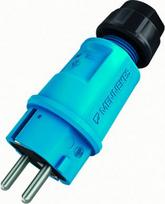 Plug SCHUKO, 3P(2P+PE), 16A, 230V, IP54, blue 152092 | 4015394311157