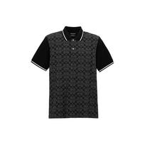 Coach SS24 Printed Pullover Straight-Cut Short Sleeve T-Shirt Men Tops Charcoal-Gray CO816-R8E XL black