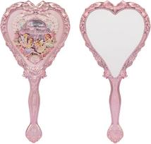 Flower Knows Strawberry Cupid Hand Mirror,Vintage Handheld Mirror,Fancy & Pretty Princess Mirror with Long Handle,Gift for Girls & Women(Milk Pink) 8.4"L x 4.2"W white
