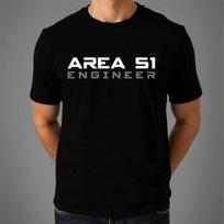 Area 51 Engineer T-shirt Alien UFO Space Galaxy Lovers Gift Top Men's Unisex Tee 2XL