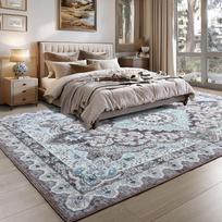 Machine Washable Vintage Area Rugs for Living Room Non-Slip Low Pile Throw Rugs with Rubber Backing Washable Carpet 183x275cm