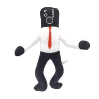 Cartoon Skibidi Toilet Plush Toy Funny Speakerman Cameraman TV Man Plushies Toys Cartoon Game Figure Plushies Stuffed Animal Toy Game Fans Gift C white