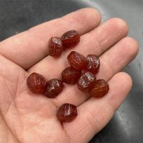 Red Agate Scroll Carved Twisted Tube Beads, 8x12mm - DIY Jewelry Accessories Approx. 8*12mm