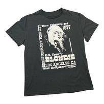 Blondie 1977 JAV turas Debbie Harry Grafinis T-shirt Juoda Vyriška trumpomis rankovėmis Marškinėliai Unisex T-shirt M gray