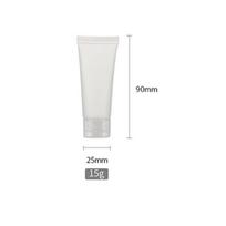 Empty Portable Tubes Squeeze Cosmetic Containers Cream Plastic Bottles 15g