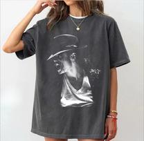 Summer Unisexs Pop Michael Jackson Retro Pattern Printed Round Neck Tshirt Neutral 100 Cotton Breathable Hip Hop Short Sleeve S