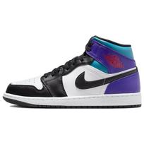 Air Jordan 1 Mid Aqua Vyriški sportbačiai Balti Teismo Violetiniai Atogrąžų Twist DQ8426-154 44 black