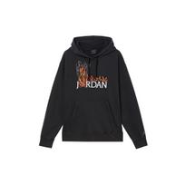 Air Jordan Travis Scott Cactus Jack Collaboration Flame Print Track Jacket Asia Edition Men Outerwear Black CK4039-010 XXL