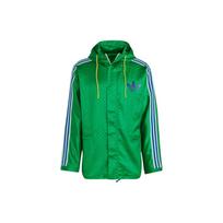 Adidas Originals Trefoil vėjo striukė su logotipo spauda ir raišteliu, vyriškos striukės, žalios IB3440 XXL green
