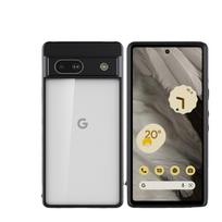 Google Pixel 9 Pro Qi Armor Frosted Skin Phone Case - Anti-Drop, Airbag Protection. Google Pixel 7A skaidrios baltos spalvos