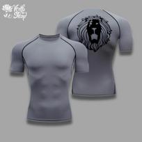 Compression Shirt , 7 Deadly Sins, Anime, Gym, Compressor, Anime Shirt Merch Tight Anime Gym Shirt S pilka spalva