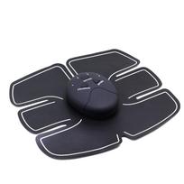 Pilvo raumenų masažuoklis 6Pack ir klubų fitnesas ABS rankų treniruočių pleistrai Raumenų treniruoklis USB įkrovimas Namams Vyrams black