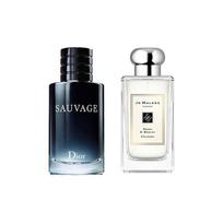 Dior Sauvage Eau de Toilette & Jo Malone London Poppy & Barley Cologne Fragrance Set 100ml+100ml