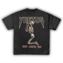 Yeezus Kanye West American Rapper Cotton T-shirt Women Unisex Fans Essentials Short Sleeve Retro Tops Summer Vintage Print Tees XXXXXL juoda