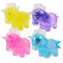 Festive Unicorn Squishy Stress Balls, Soft Squeeze Toys, Ideal for Christmas, Valentine's Day, Party Favors & Holiday Gifts