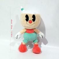 Games Cuphead Mugman Plush Toys Captain Brineybeard The Devil Chalice King Dice Cala Maria Mermaid Stuffed Plush Dolls Toy Gifts 1 piece gray