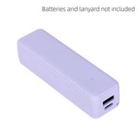 Diy 21700 Battery Power Bank Case Portable Type C 5V1A Solder Free Mini Power Supply Kit For Electronics white