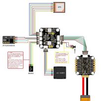 Hanjinger FPV Racing Drone F405 V3 Flight Controller & 65A 4-in-1 ESC Stack