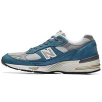 New Balance 991 Pagaminta Anglijoje Pilki Mėlyni Vyriški Sportbačiai M991BSG 42.5 gray