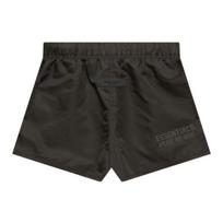 Fear of God Essentials Fall/Winter 22 Running Shorts with Solid Color Logo Tag Unisex Bottoms Off-Black Heather-Grey FOG-FW22-704 XS black