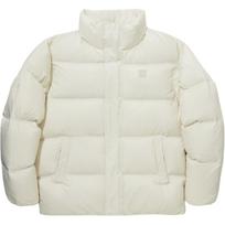 Li Ning Vital Series Solid Color Stand Collar Loose Short Length Long Sleeve Down Jacket Unisex Outerwear Pearl-White AYMU319-3 XXL