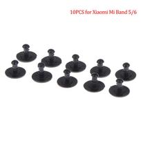 10Pcs Buckle For Mi Band 6 5 4 3 Replacement Strap Wristband Buttons black