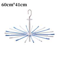 Multifunctional Umbrella Drying Rack, Foldable Clothes Hanger with Windproof Clips for Towels, Socks, Baby Diapers gray