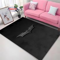 Classic DC Batman Carpet, Batman Logo Living Room Children Bedroom Bed Mat,Comfortable Non-slip Durable Rug,Machine Washable Rug 40x60cm (16x24in)