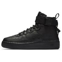 Nike Sf Air Force 1 Mid 'Triple Black' Gs AJ0424-003 37.5