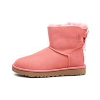 UGG Mini Bailey Bow Ii Fleece Lined Pink Women's 1016501-LNT 36 pink