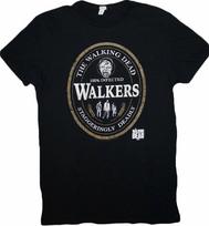 Walking Dead The Walkers Oval Label Adult 100% Cotton T-shirt Mens Tees Top - AMC Negan Rick Michonne 4XL gray