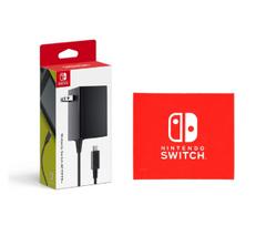 Nintendo Nintendo Switch AC Adapter Nintendo Switch logo design microfiber [Official Product] (Includes cloth)